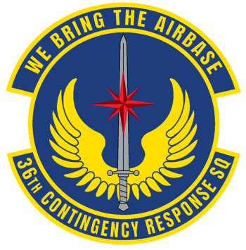 Coat of arms (crest) of the 36th Contingency Response Squadron, US Air Force