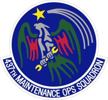 Coat of arms (crest) of 437th Maintenance Operations Squadron, US Air Force