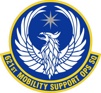 Coat of arms (crest) of the 621st Mobility Support Operations, US Air Force
