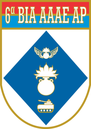 Coat of arms (crest) of the 6th Selfpropelled Anti Aircraft Battery, Brazilian Army