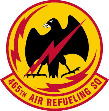 Coat of arms (crest) of the 465th Air Refueling Squadron, US Air Force