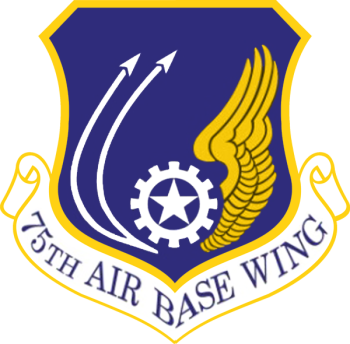 Coat of arms (crest) of the 75th Air Base Wing, US Air Force