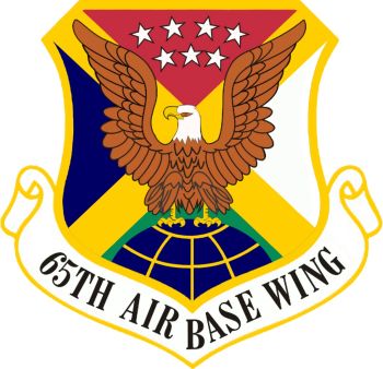 Coat of arms (crest) of the 65th Air Base Wing, US Air Force