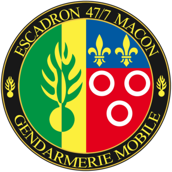 Blason de Mobile Gendarmerie Squadron 47-7, France/Arms (crest) of Mobile Gendarmerie Squadron 47-7, France
