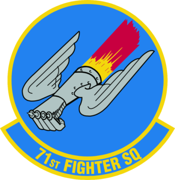Coat of arms (crest) of the 71st Fighter Squadron, US Air Force