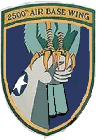 Coat of arms (crest) of the 2500th Air Base Wing, US Air Force