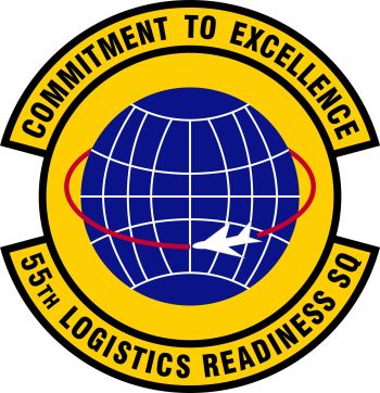Coat of arms (crest) of the 55th Logistics Readiness Squadron, US Air Force