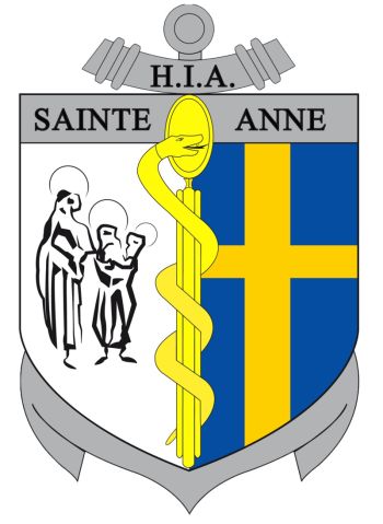 Blason de Armed Forces Instruction Hospital Sainte-Anne, France/Arms (crest) of Armed Forces Instruction Hospital Sainte-Anne, France
