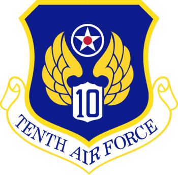 Coat of arms (crest) of the 10th Air Force, US Air Force