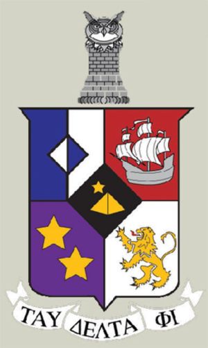 Arms of Tau Delta Phi Fraternity
