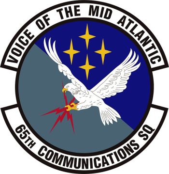 Coat of arms (crest) of the 65th Communications Squadron, US Air Force