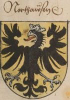 Wappen von Nordhausen/Arms of NordhausenThe arms in a manuscript +/- 1530