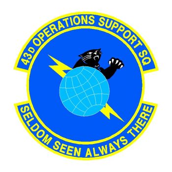 Coat of arms (crest) of the 43rd Operations Support Squadron, US Air Force