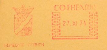 Wapen van Cothen/Coat of arms (crest) of Cothen