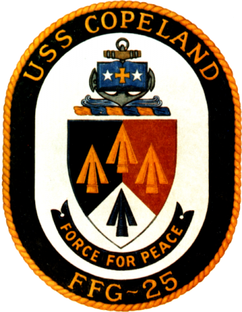 Coat of arms (crest) of the Frigate USS Copeland (FFG-25)