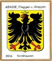 Wappen von Nordhausen/Arms (crest) of NordhausenThe arms in the Abadie albums