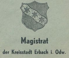 Wappen von Erbach/Arms (crest) of Erbach