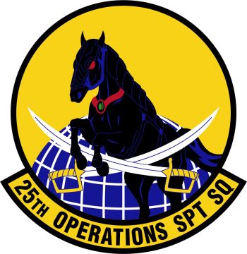 Coat of arms (crest) of the 25th Operations Support Squadron, US Air Force