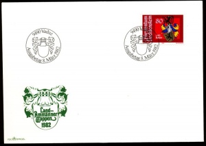 Arms of Liechtenstein (stamps)