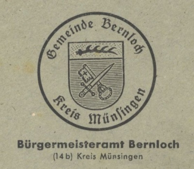 Wappen von Bernloch/Coat of arms (crest) of Bernloch