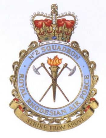 Coat of arms (crest) of the No 2 Squadron, Royal Rhodesian Air Force