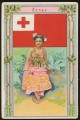 Arms, Flags and Folk Costume trade card Tonga