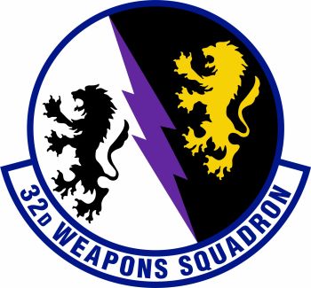 Coat of arms (crest) of the 32nd Weapons Squadron, US Air Force