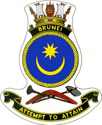 Coat of arms (crest) of the HMAS Brunei, Royal Australian Navy