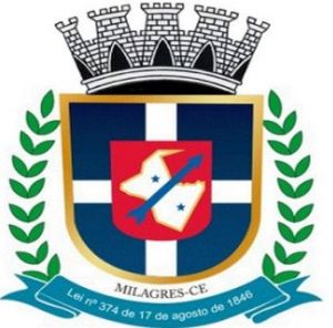 Brasão de Milagres (Ceará)/Arms (crest) of Milagres (Ceará)