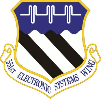 Coat of arms (crest) of the 551st Electronic Systems Wing, US Air Force
