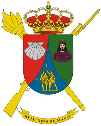 Coat of arms (crest) of the Dos de Mayo Military Logistics Residency, Spanish Army
