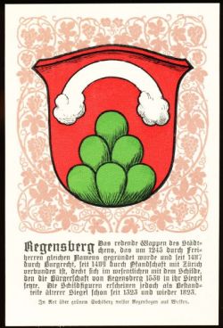 Wappen von/Blason de Regensberg