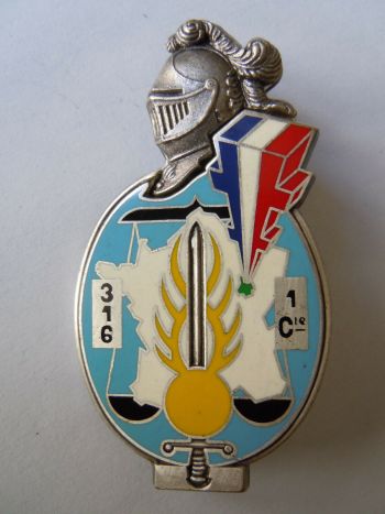 Blason de Promotion 316, Gendarmerie School of Chaumont, France/Arms (crest) of Promotion 316, Gendarmerie School of Chaumont, France