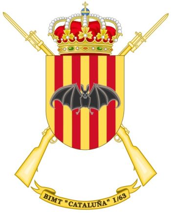 Coat of arms (crest) of the Motorized Infantry Battalion Cataluña I-63, Spanish Army