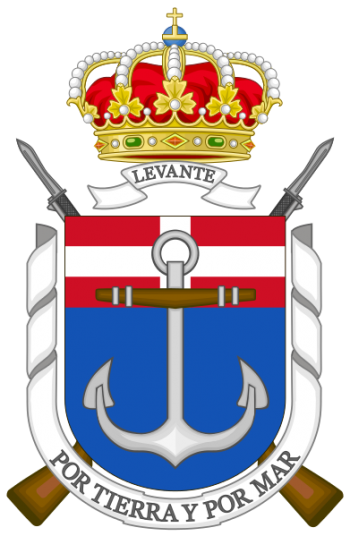Coat of arms (crest) of the Tercio of the Levant, Spanish Navy