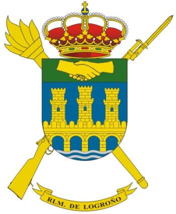 Coat of arms (crest) of the Logroño Military Logistics Residency, Spanish Army
