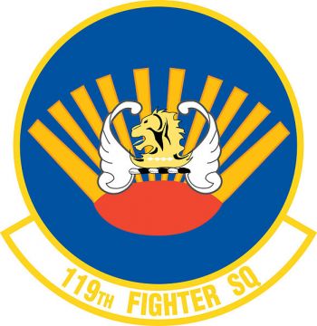 Coat of arms (crest) of the 119th Fighter Squadron, New Jersey Air National Guard