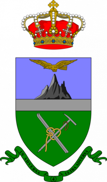 Coat of arms (crest) of 4th Alpini Regiment, Italian Army