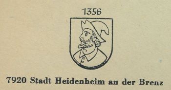 Wappen von Heidenheim an der Brenz/Coat of arms (crest) of Heidenheim an der Brenz