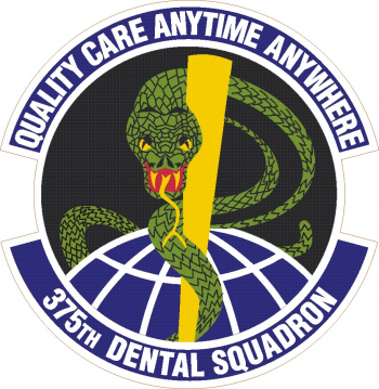 Coat of arms (crest) of the 375th Dental Squadron, US Air Force