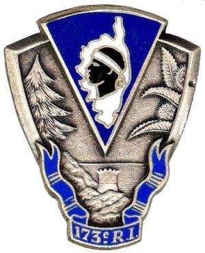 Coat of arms (crest) of the 173rd Infantry Regiment, French Army