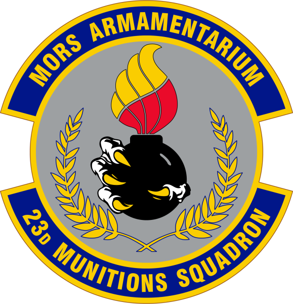 File:23rd Munitions Squadron, US Air Force.png