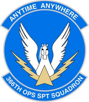 Coat of arms (crest) of the 366th Operations Support Squadron, US Air Force