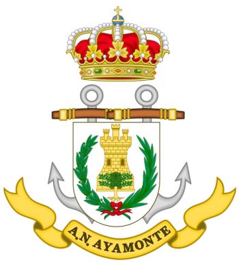 Coat of arms (crest) of the Naval Assistantship Ayamonte, Spanish Navy