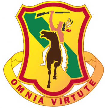 Arms of 312th Cavalry Regiment, US Army