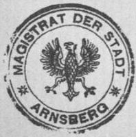 Wappen von Arnsberg/Arms of Arnsberg
