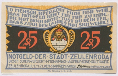 Wappen von Zeulenroda/Coat of arms (crest) of Zeulenroda