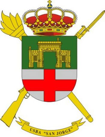 Coat of arms (crest) of the Base Services Unit San Jorge, Spanish Army