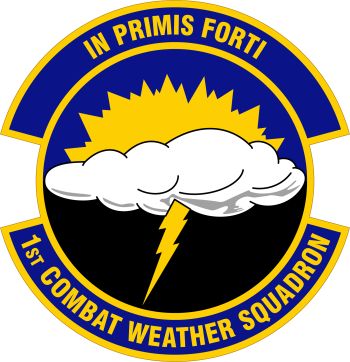 Coat of arms (crest) of the 1st Combat Weather Squadron, US Air Force