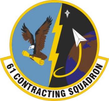 Coat of arms (crest) of the 61st Contracting Squadron, US Air Force